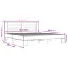 vidaXL Cadre de lit sans matelas ch&ecirc;ne sonoma 180x200 cm
