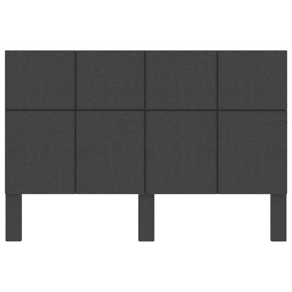 vidaXL T&ecirc;te de lit Gris fonc&eacute; Tissu 180x200 cm