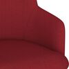 vidaXL Tabouret de bar Rouge bordeaux Tissu