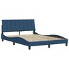 vidaXL Cadre de lit sans matelas Hanko bleu 120x200 cm tissu