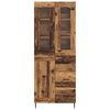 vidaXL Haut Armoire avec tiroir 2 pcs Bois Ancien Bois d'ing&eacute;nierie