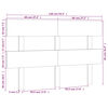 vidaXL T&ecirc;te de lit Gris 138x3x81 cm Bois massif de pin