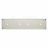vidaXL Bac de jardin sur&eacute;lev&eacute; Blanc 100 x 26 x 82 cm Acier
