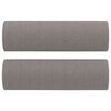vidaXL Ensemble de canapés 2 pcs avec coussins taupe tissu