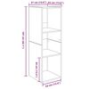 vidaXL Ensemble meuble TV 3 pcs Ch&ecirc;ne noir 37 x 35 x 107,5 cm