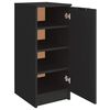 vidaXL Armoire &agrave; chaussures noir 30x35x70 cm bois d'ing&eacute;nierie