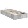 vidaXL Cadre de lit ottoman Gris b&eacute;ton 90 x 200 cm Bois d'ing&eacute;nierie