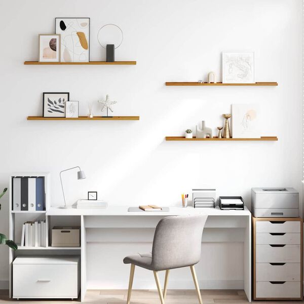 vidaXL &Eacute;tag&egrave;re Murale 4 pcs Beige 100 x 9 x 3 cm Bois d'ing&eacute;nierie