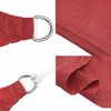 vidaXL Voile d'ombrage 160 g/m² Rouge 2x2 m PEHD