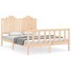 vidaXL Cadre de lit sans matelas 140x190 cm bois de pin massif