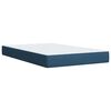vidaXL Sommier &agrave; lattes de lit avec matelas bleu 120x190 cm tissu
