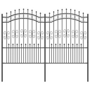 vidaXL Cl&ocirc;ture de jardin Kampen Gris 240 x 202,5 cm