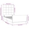 vidaXL Cadre de lit sans matelas taupe 90x200 cm tissu