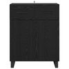 vidaXL Buffet Ch&ecirc;ne noir 69,5 x 34 x 90 cm Bois d'ing&eacute;nierie