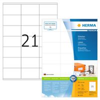 HERMA Étiquettes permanentes PREMIUM A4 70x41 mm 100 Feuilles