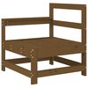 vidaXL Salon de jardin 3 pcs marron miel bois de pin massif