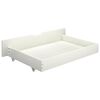 vidaXL Cadre de lit sans matelas blanc bois massif 200x200 cm