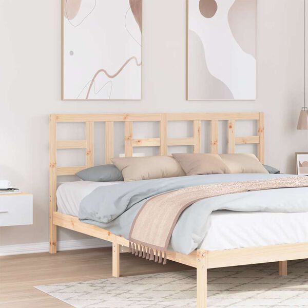 vidaXL T&ecirc;te de lit 186x4x100 cm Bois massif de pin