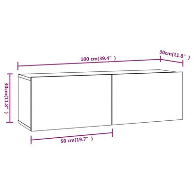 vidaXL Ensemble de meubles TV 6 pcs Blanc brillant Bois d'ingénierie