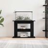vidaXL Support pour aquarium ch&ecirc;ne noir 80x35x60cm bois d'ing&eacute;nierie