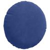 vidaXL Coussins de si&egrave;ge 2 pcs Bleu police &Oslash; 40 x 13 cm Velours