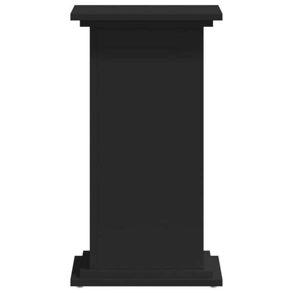 vidaXL Support pour plantes noir 33x33x60 cm bois d'ing&eacute;nierie