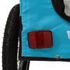 vidaXL Remorque de v&eacute;lo pour animaux de compagnie bleu et noir
