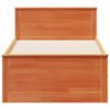 vidaXL Cadre de lit sans matelas avec t&ecirc;te de lit 100x200 cm bois pin