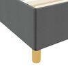 vidaXL Cadre de lit avec matelas Gris fonc&eacute; 90 x 190 cm tissu