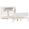 vidaXL Lit biblioth&egrave;que sans matelas blanc 140x200 cm bois pin massif