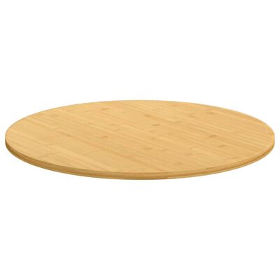 vidaXL Dessus de table Ø70x1,5 cm bambou