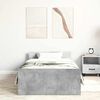 vidaXL Cadre de lit sans matelas gris b&eacute;ton 75x190 cm