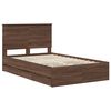 vidaXL Cadre de lit Ch&ecirc;ne brun 120 x 200 cm Bois Ing&eacute;nierie