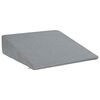 vidaXL Coussin en coin Gris 69 x 64 x 19 cm Mousse &agrave; m&eacute;moire de forme