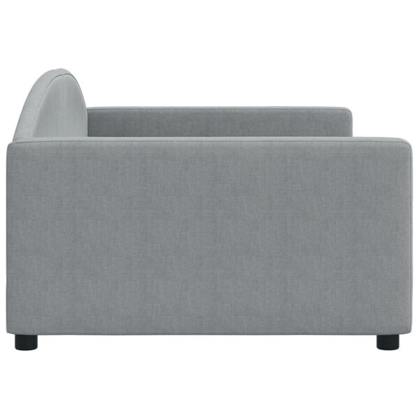 vidaXL Lit de repos gris clair 100x200 cm tissu