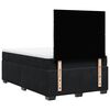 vidaXL Sommier &agrave; lattes de lit avec matelas Noir 120x200 cm Velours