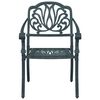 vidaXL Chaises de jardin lot de 2 vert aluminium coulé