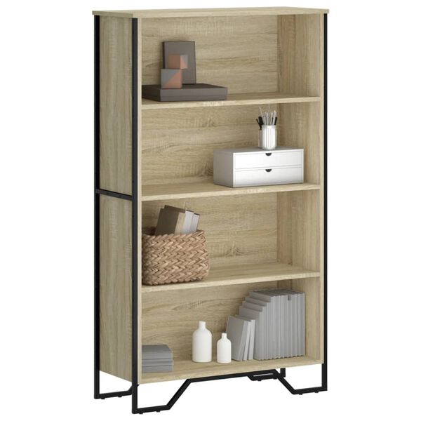 vidaXL Biblioth&egrave;que ch&ecirc;ne sonoma 80x31x137,5 cm bois d'ing&eacute;nierie