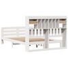 vidaXL Lit biblioth&egrave;que sans matelas blanc 160x200 cm bois pin massif