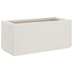 vidaXL Jardini&egrave;re blanc 80x36x35 cm PP