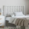 vidaXL T&ecirc;te de lit m&eacute;tal blanc 100 cm
