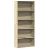 vidaXL Biblioth&egrave;que ch&ecirc;ne sonoma 80x30x189 cm bois d'ing&eacute;nierie