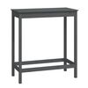vidaXL Table de bar Gris 100x50x110 cm Bois massif de pin