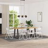 vidaXL Chaise pliante 8 pcs Blanc 48 x 43,5 x 81 cm Simili cuir
