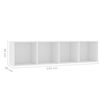 vidaXL Biblioth&egrave;que/Meuble TV Blanc 143x30x36 cm
