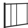 vidaXL Cadre de lit m&eacute;tal sans matelas avec pied de lit noir 140x200cm