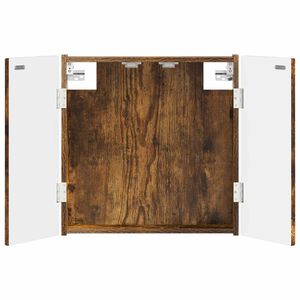 vidaXL Cabinet pour cible ARNHEM Ch&ecirc;ne fum&eacute; 52,5 x 10,5 x 53,5 cm