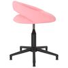 vidaXL Chaises pivotantes &agrave; manger lot de 2 rose velours