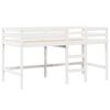 vidaXL Lit superpos&eacute; avec &eacute;chelle et toit sans matelas blanc 90x190 cm