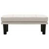 vidaXL Canap&eacute; &agrave; 2 places Cr&egrave;me Tissu